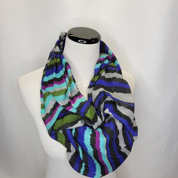 Cejon Accessories Multicolor Striped Infinity Scarf - Picture 1 of 5